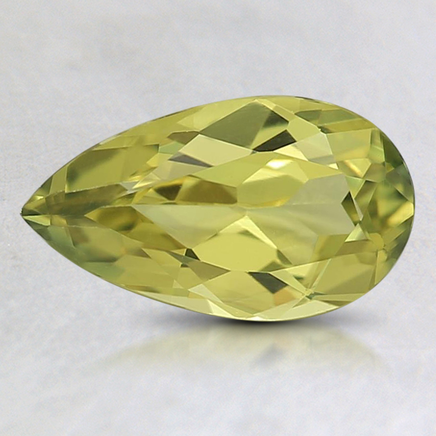 9.1x5.2mm Unheated Yellow Pear Australian Sapphire