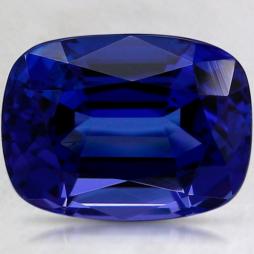 13.1x9.8mm Premium Blue Cushion Tanzanite