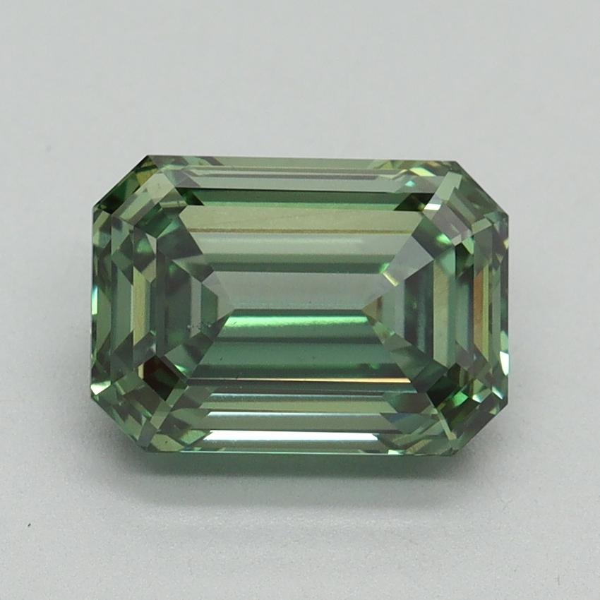 2.52 Ct. Fancy Vivid Green Emerald Lab Grown Diamond