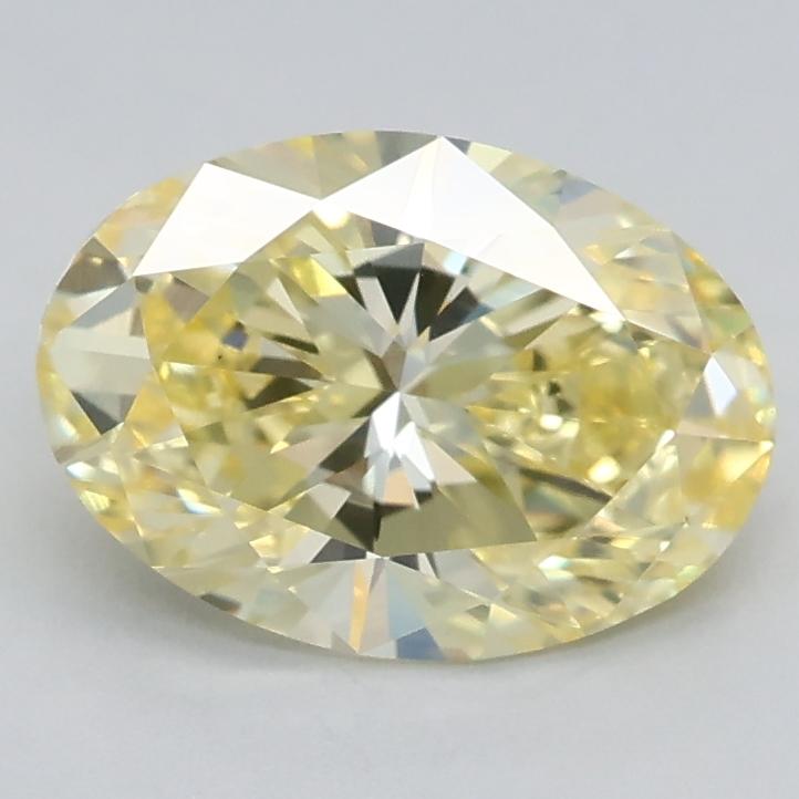 1.08 Ct. Fancy Intense Yellow Oval Lab Grown Diamond