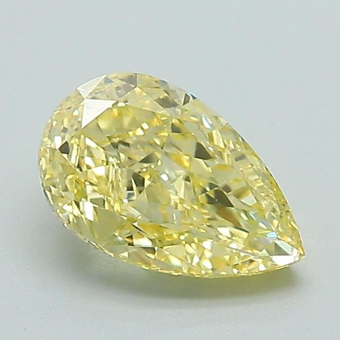 1.06 Ct. Fancy Vivid Yellow Pear Lab Grown Diamond