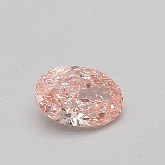 0.35 Ct. Fancy Vivid Pink Oval Lab Grown Diamond