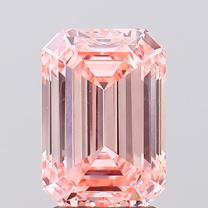 2.55 Ct. Fancy Vivid Pink Emerald Lab Grown Diamond