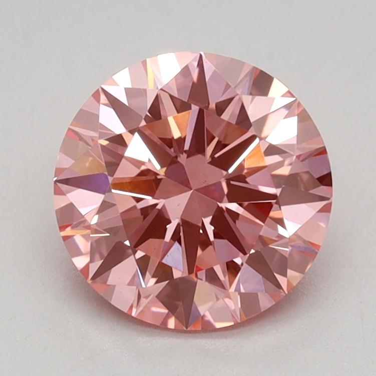 1.04 Ct. Fancy Vivid Pink Round Lab Grown Diamond