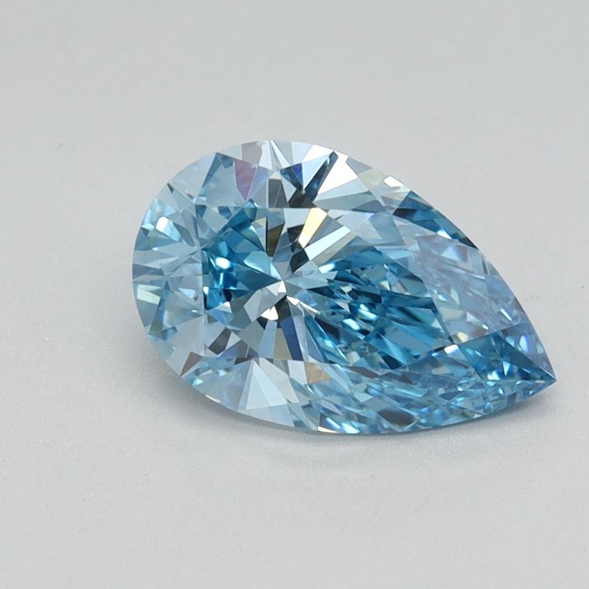 1.00 Ct. Fancy Vivid Blue Pear Lab Grown Diamond