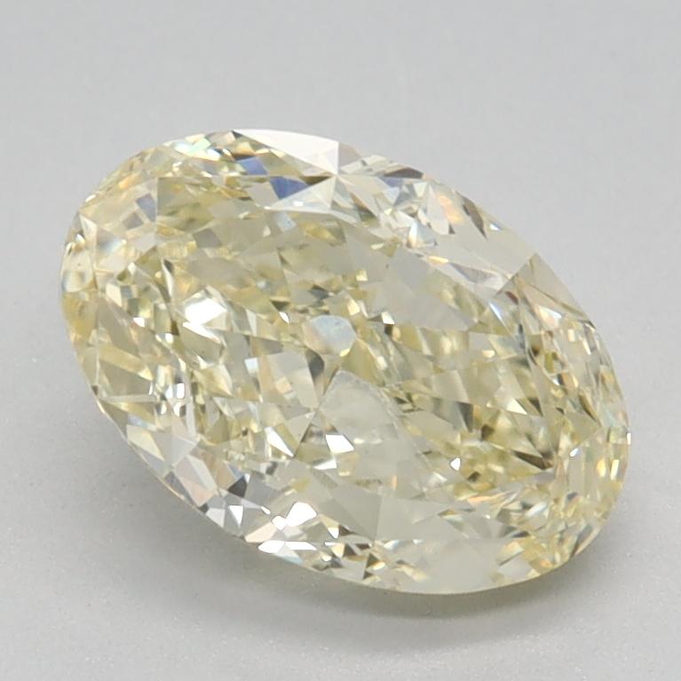 1.38 Ct. Fancy Light Yellow Oval Lab Grown Diamond
