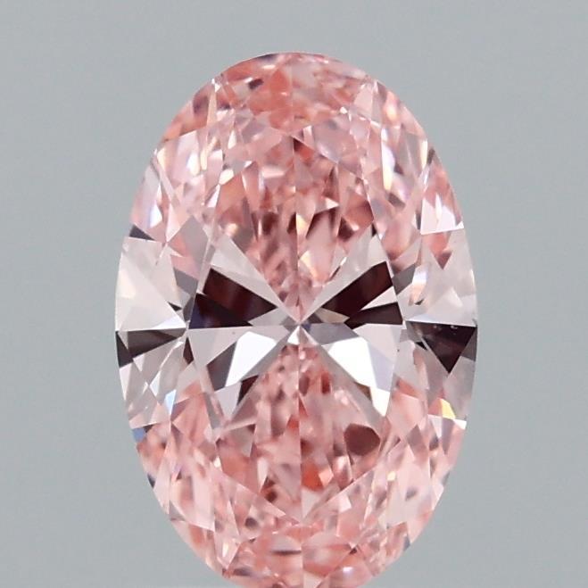 1.00 Ct. Fancy Vivid Pink Oval Lab Grown Diamond