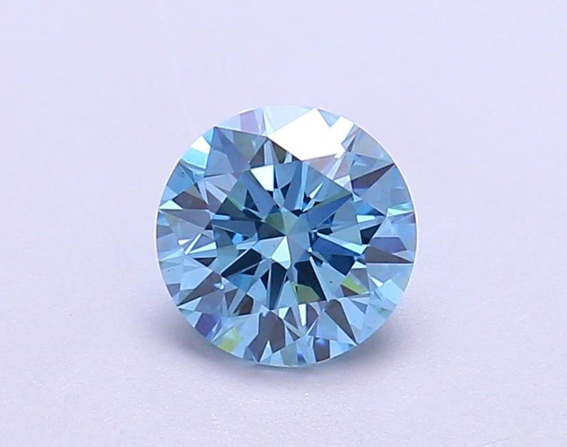 1.01 Ct. Fancy Vivid Blue Round Lab Grown Diamond