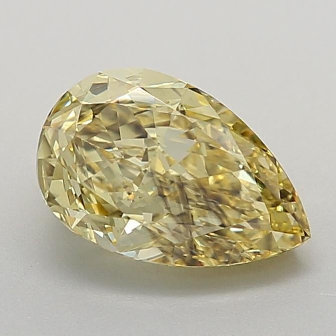 2.04 Ct. Fancy Intense Yellow Pear Lab Grown Diamond