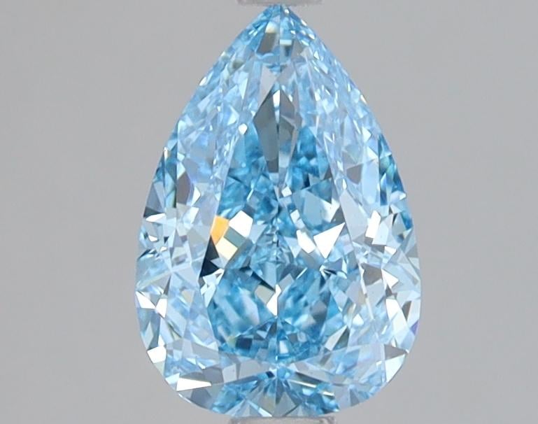 1.05 Ct. Fancy Vivid Blue Pear Lab Grown Diamond