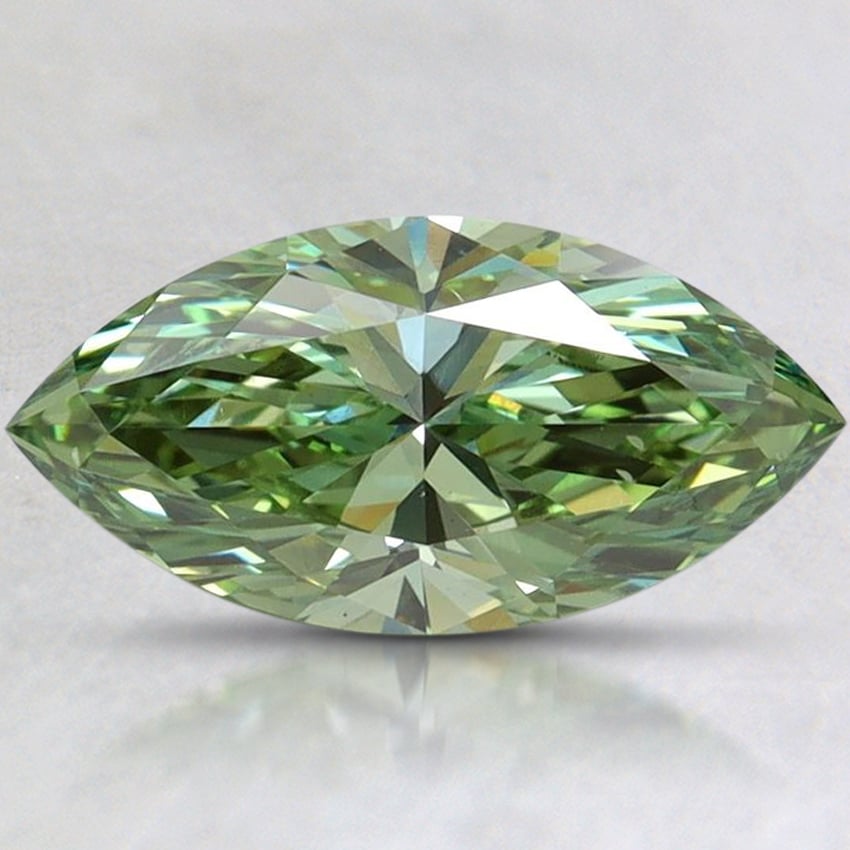 1.50 Ct. Fancy Vivid Pacific Green Marquise Lab Grown Diamond