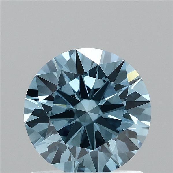 1.06 Ct. Fancy Vivid Blue Round Lab Grown Diamond