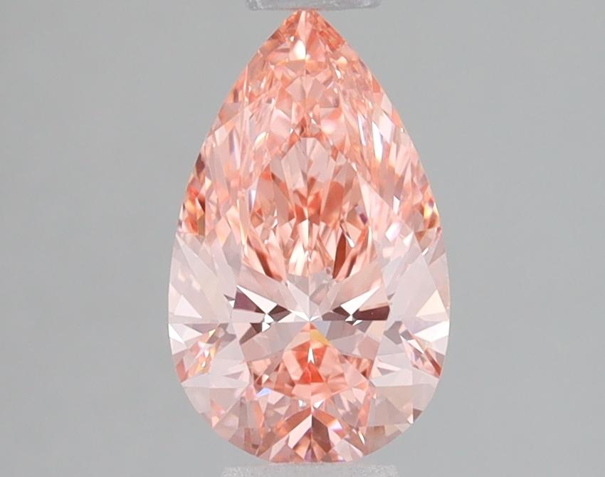 1.24 Ct. Fancy Vivid Pink Pear Lab Grown Diamond