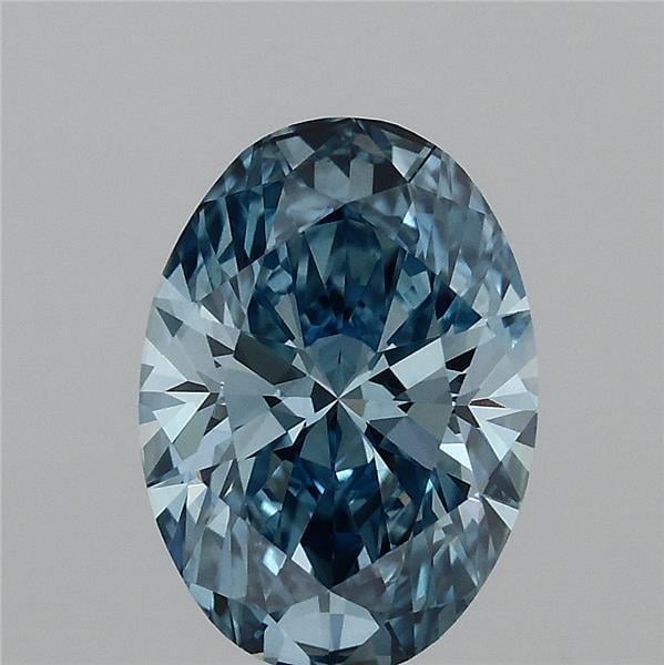 2.01 Ct. Fancy Vivid Blue Oval Lab Grown Diamond