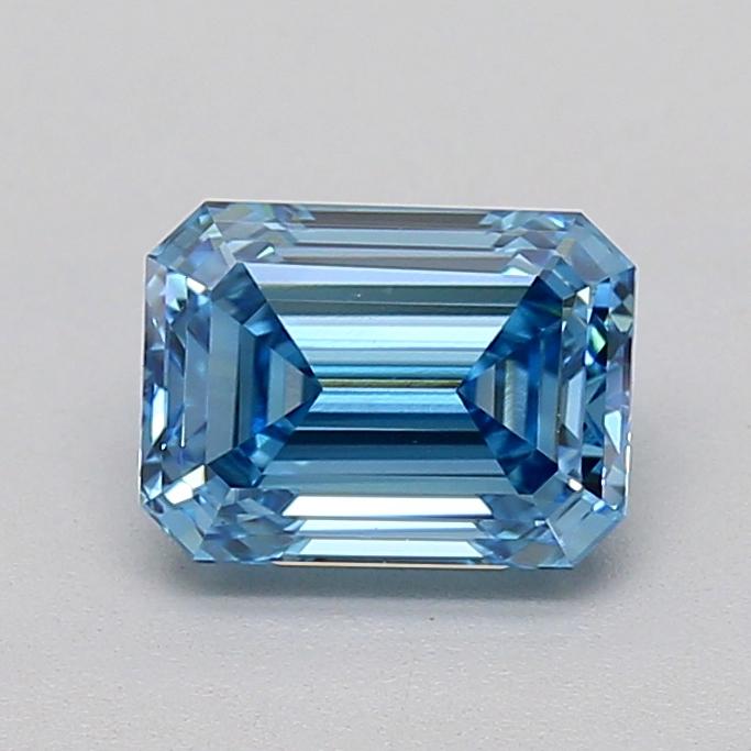 1.08 Ct. Fancy Vivid  Blue Emerald Lab Grown Diamond