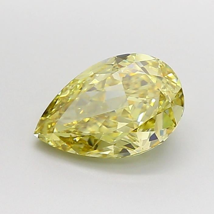 2.07 Ct. Fancy Intense Yellow Pear Lab Grown Diamond