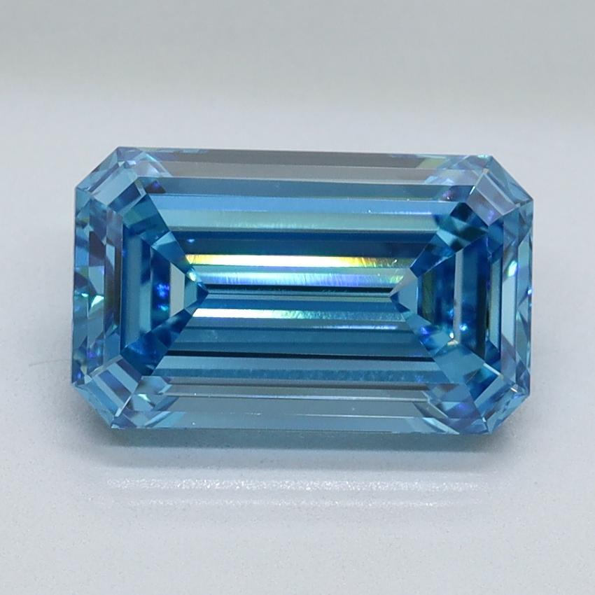 2.18 Ct. Fancy Vivid Blue Emerald Lab Grown Diamond