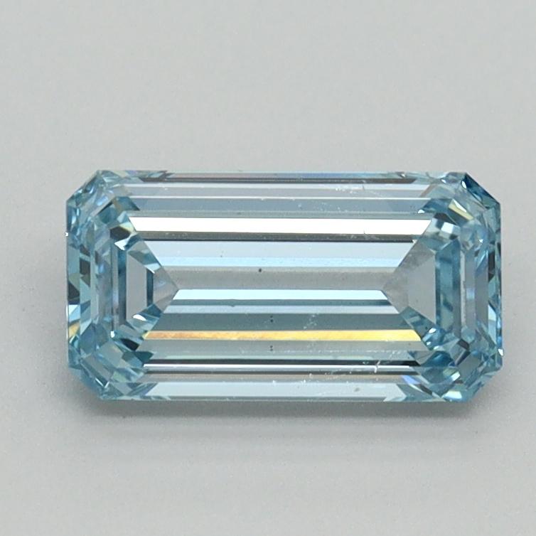 1.02 Ct. Fancy Intense Blue Emerald Lab Grown Diamond