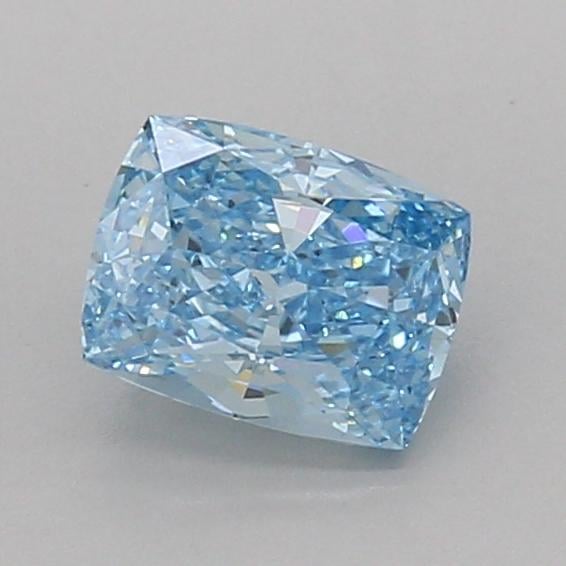 1.00 Ct. Fancy Vivid Blue Cushion Lab Grown Diamond