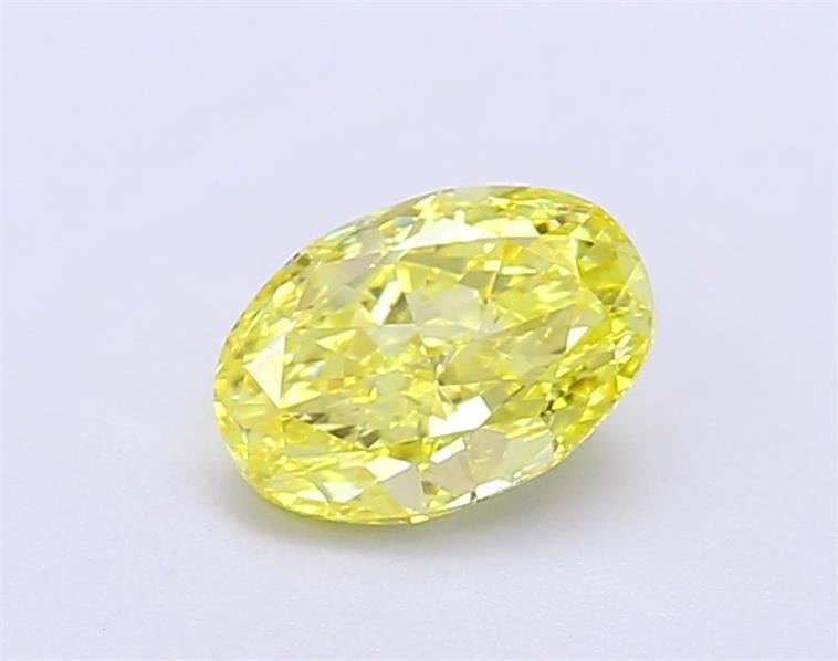 1.00 Ct. Fancy Vivid  Yellow Oval Lab Grown Diamond