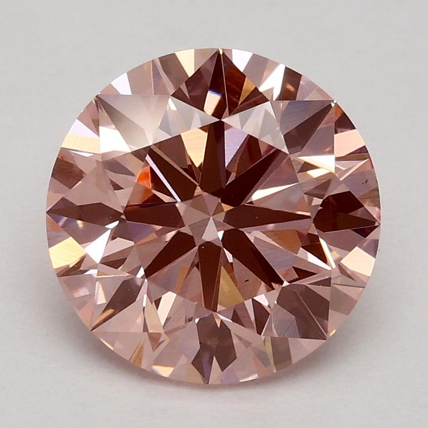 2.13 Ct. Fancy Intense Pink Round Lab Grown Diamond