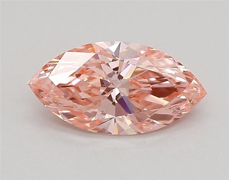 0.85 Ct. Fancy Vivid Pink Marquise Lab Grown Diamond