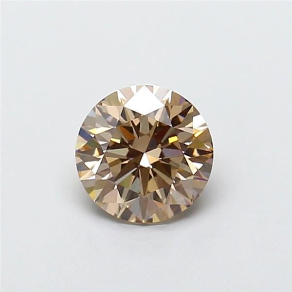 1.08 Ct. Light Brown Round Lab Grown Diamond