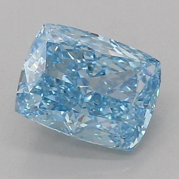 2.05 Ct. Fancy Vivid Blue Cushion Lab Grown Diamond