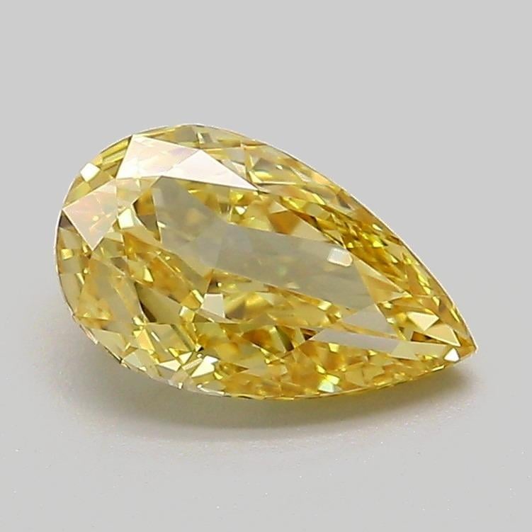 1.09 Ct. Fancy Intense Yellow Pear Lab Grown Diamond
