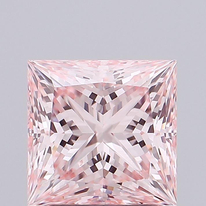 1.84 Ct. Fancy Intense Pink Princess Lab Grown Diamond