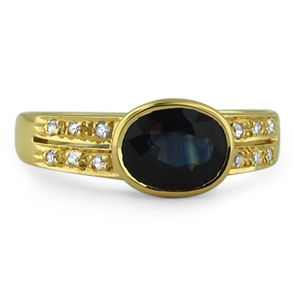 Modern Sapphire Vintage Ring