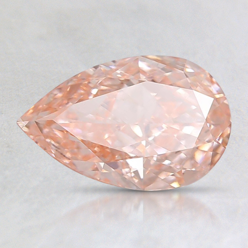 1.16 Ct. Fancy Intense Orangy Pink Pear Lab Created Diamond