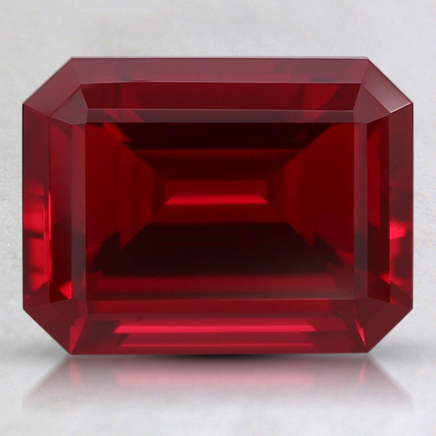 9x7.1mm Emerald Lab Created Ruby