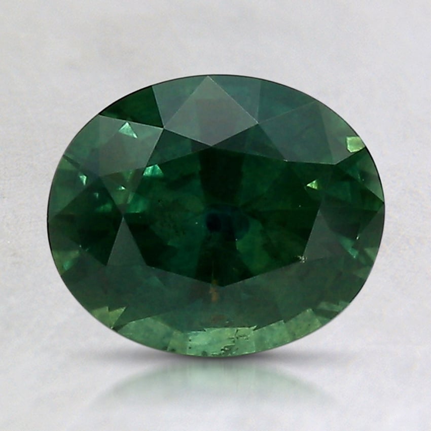 8x6.6mm Teal Oval Montana Sapphire
