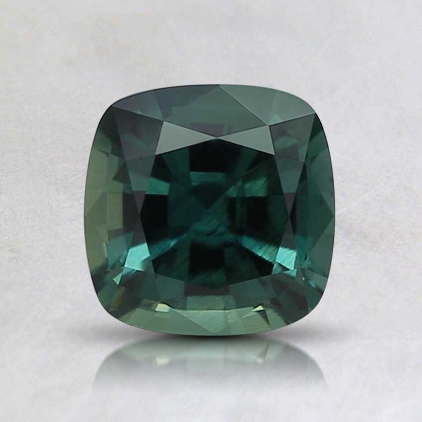 6.1mm Unheated Teal Cushion Sapphire