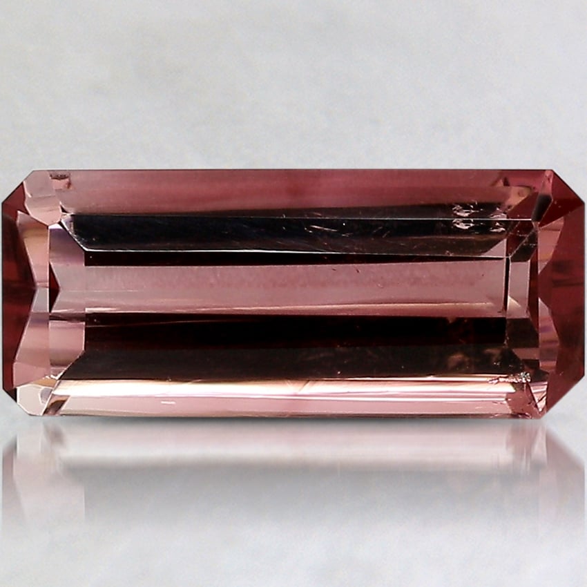 12.3x5.3mm Unheated Pink Modified Emerald Tourmaline