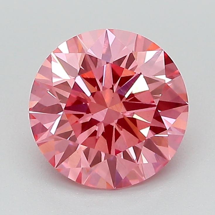 1.74 Ct. Fancy Vivid Pink Round Lab Grown Diamond