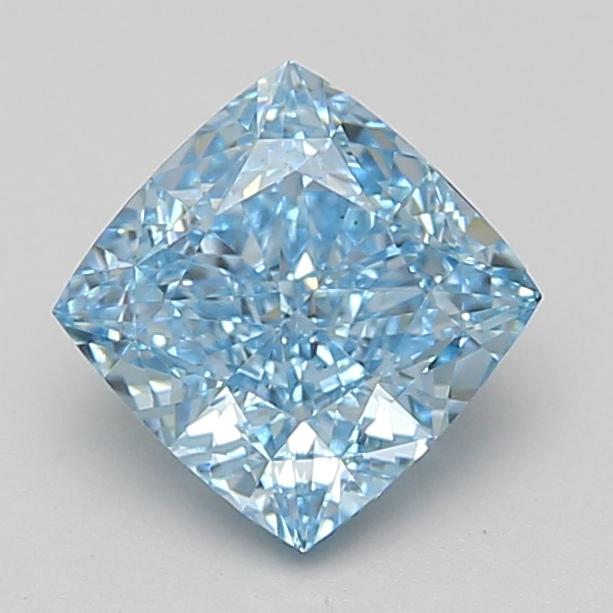 2.08 Ct. Fancy Vivid Blue Cushion Lab Grown Diamond