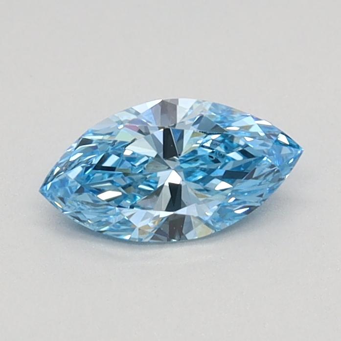0.33 Ct. Fancy Vivid Blue Marquise Lab Grown Diamond