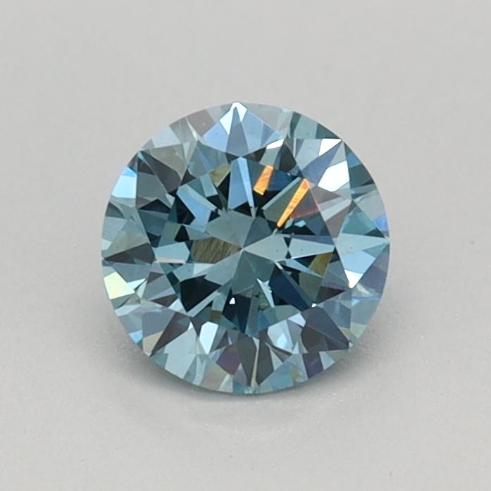 0.44 Ct. Fancy Vivid Blue Round Lab Grown Diamond