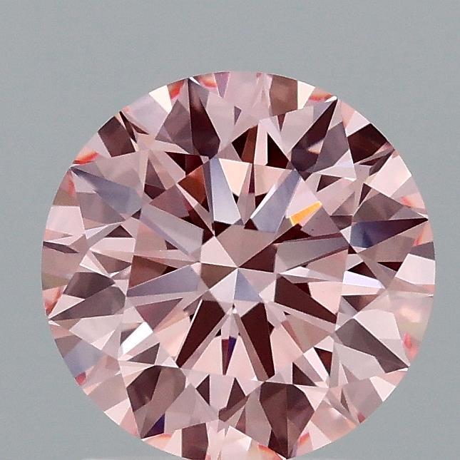 1.59 Ct. Fancy Vivid Pink Round Lab Grown Diamond