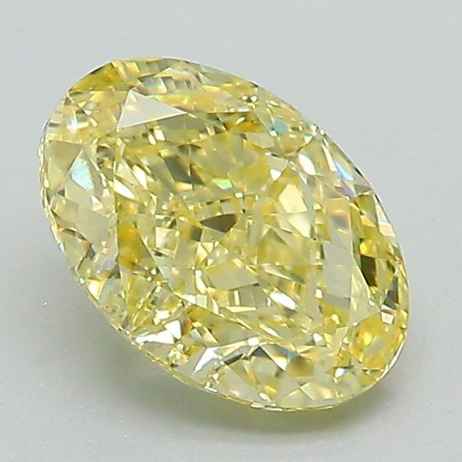 1.40 Ct. Fancy Intense Yellow Oval Lab Grown Diamond