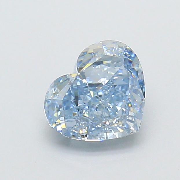 1.05 Ct. Fancy Vivid Blue Heart Lab Grown Diamond
