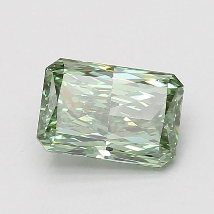 1.51 Ct. Fancy Vivid Green Radiant Lab Grown Diamond