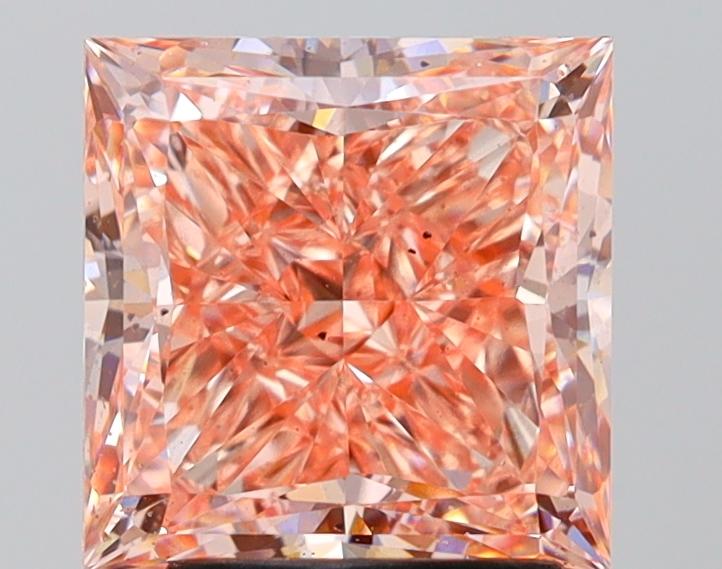 2.98 Ct. Fancy Vivid Pink Princess Lab Grown Diamond