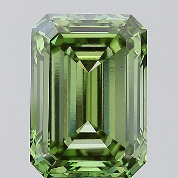 2.78 Ct. Fancy Vivid Green Emerald Lab Grown Diamond