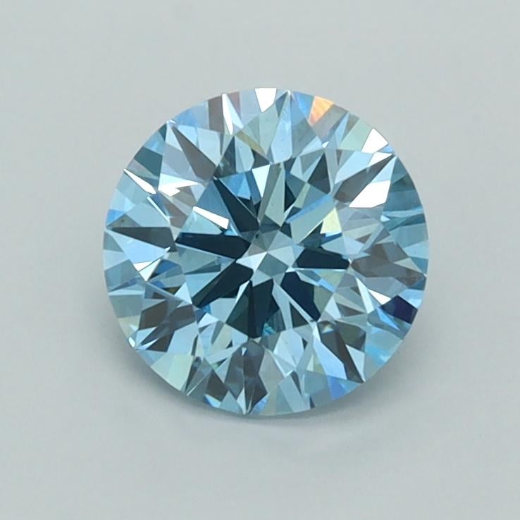 1.00 Ct. Fancy Vivid  Blue Round Lab Grown Diamond