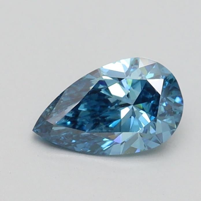 0.52 Ct. Fancy Vivid Blue Pear Lab Grown Diamond