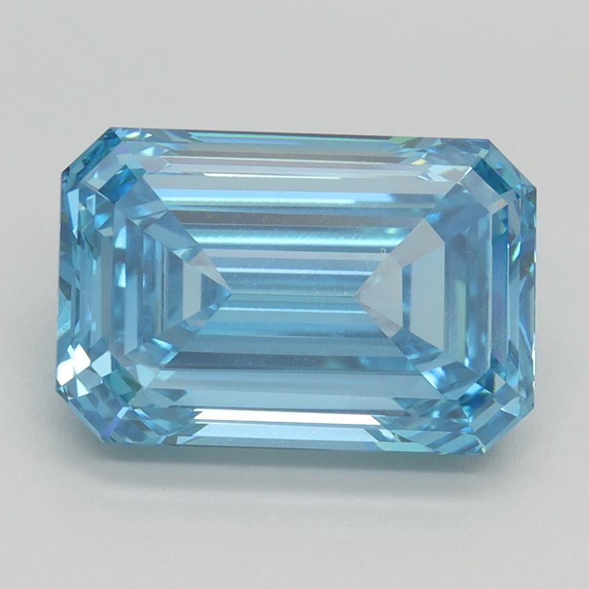5.02 Ct. Fancy Vivid Blue Emerald Lab Grown Diamond