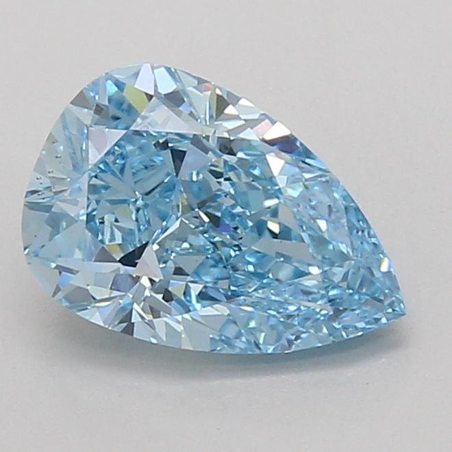 2.04 Ct. Fancy Vivid Blue Pear Lab Grown Diamond